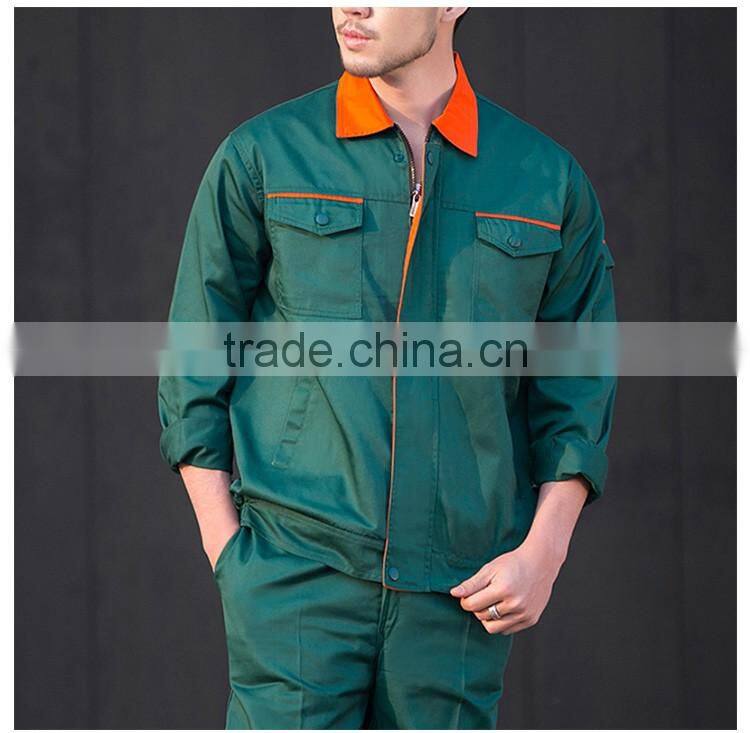 Guangzhou Manufacture Industrial Green Work Smock Uniforms
