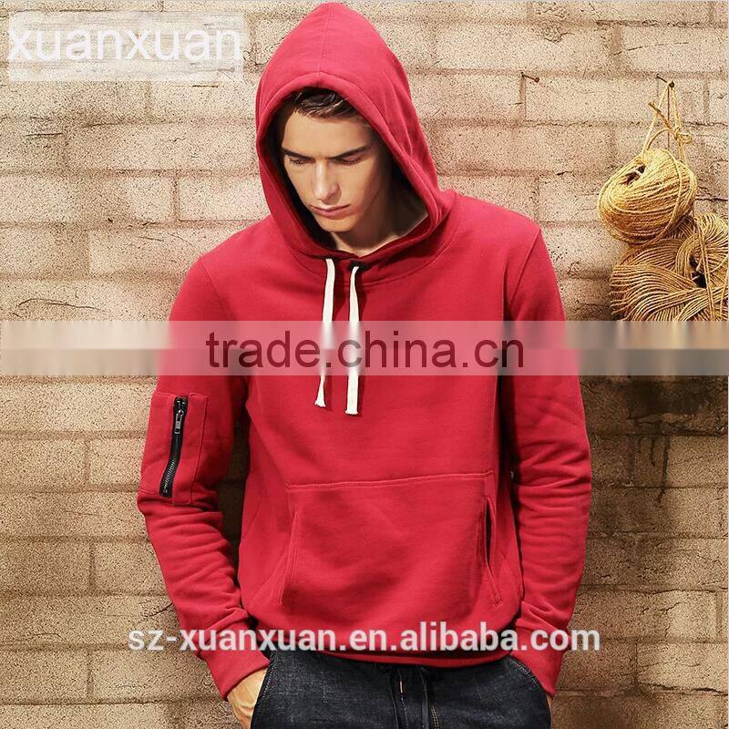 American new design casual hoody long sleeve pullover hoody for men
