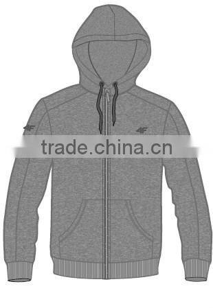 Professional manufacturer from Jiangxi,China design men's hooded chinese coat 100%polyester fleece,260g brushed inside