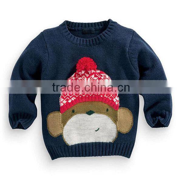 Newly Cartoon Style Kid Christmas Knitted Sweater