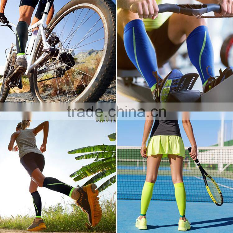 elastic compression running sports calf sleeves brace