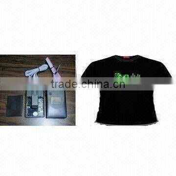 wholesale sound active EL Flashing T-shirt