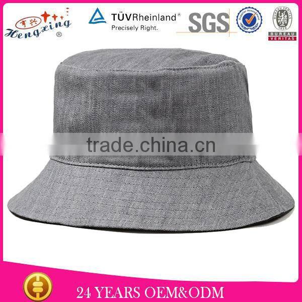 Custom fisherman blank white 100% polyester bucket hats