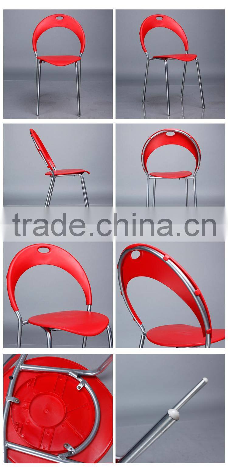 LS-4016 High quality Cheap plastic dining chair stackable simple chair for wholesale