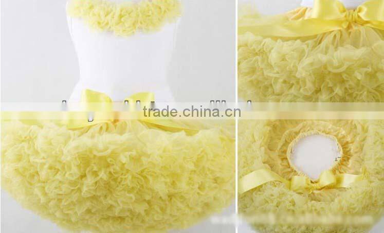 Fashion Pink with light purple Trim Nylon Chiffon Petti skirt for girls,baby Toddler Pettiskirt