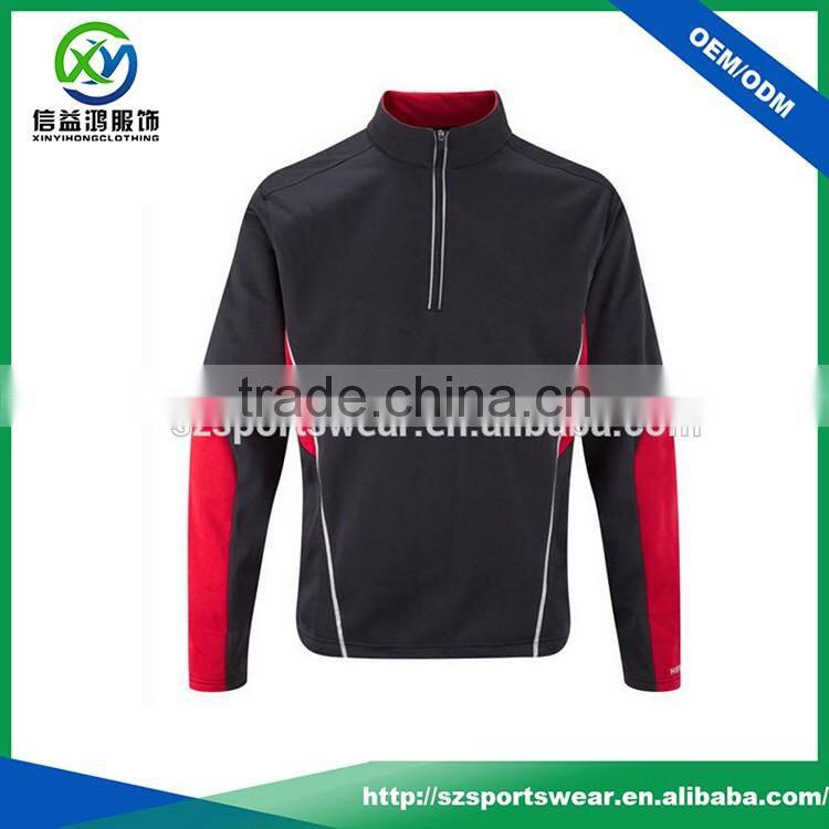 Newest designs men's fleece sports jacket with 1/4 zip front