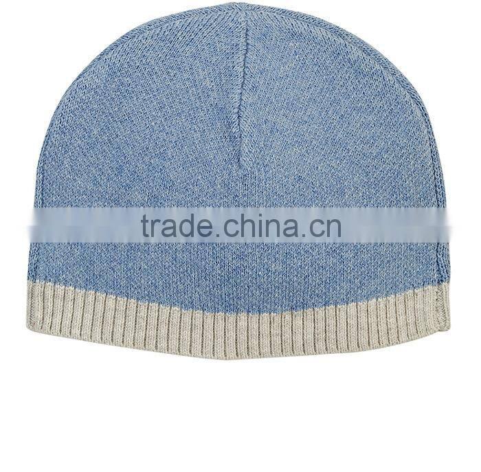 2017 new style custom baby's knitted fashion baby winter hats 100% soft cotton caps for newborn children