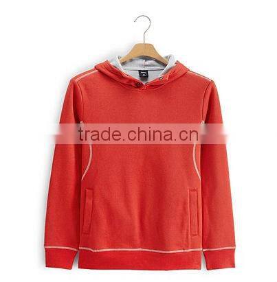 Pullover plain sweater hoodies cut and sew hoodie sweatshirts