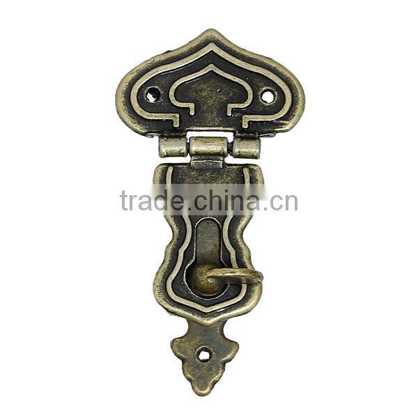 Zinc Based Alloy & Iron Based Alloy Case Locks Antique Bronze 6.3cm x3.9cm 4.8cm x1.6cm