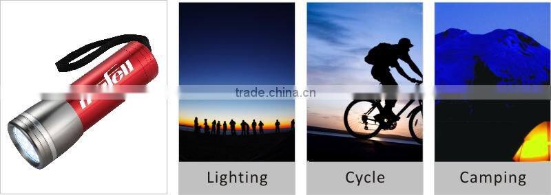 2015 9 led aluminum oem flashlight for gift/promotion/hunting/camping/emergency