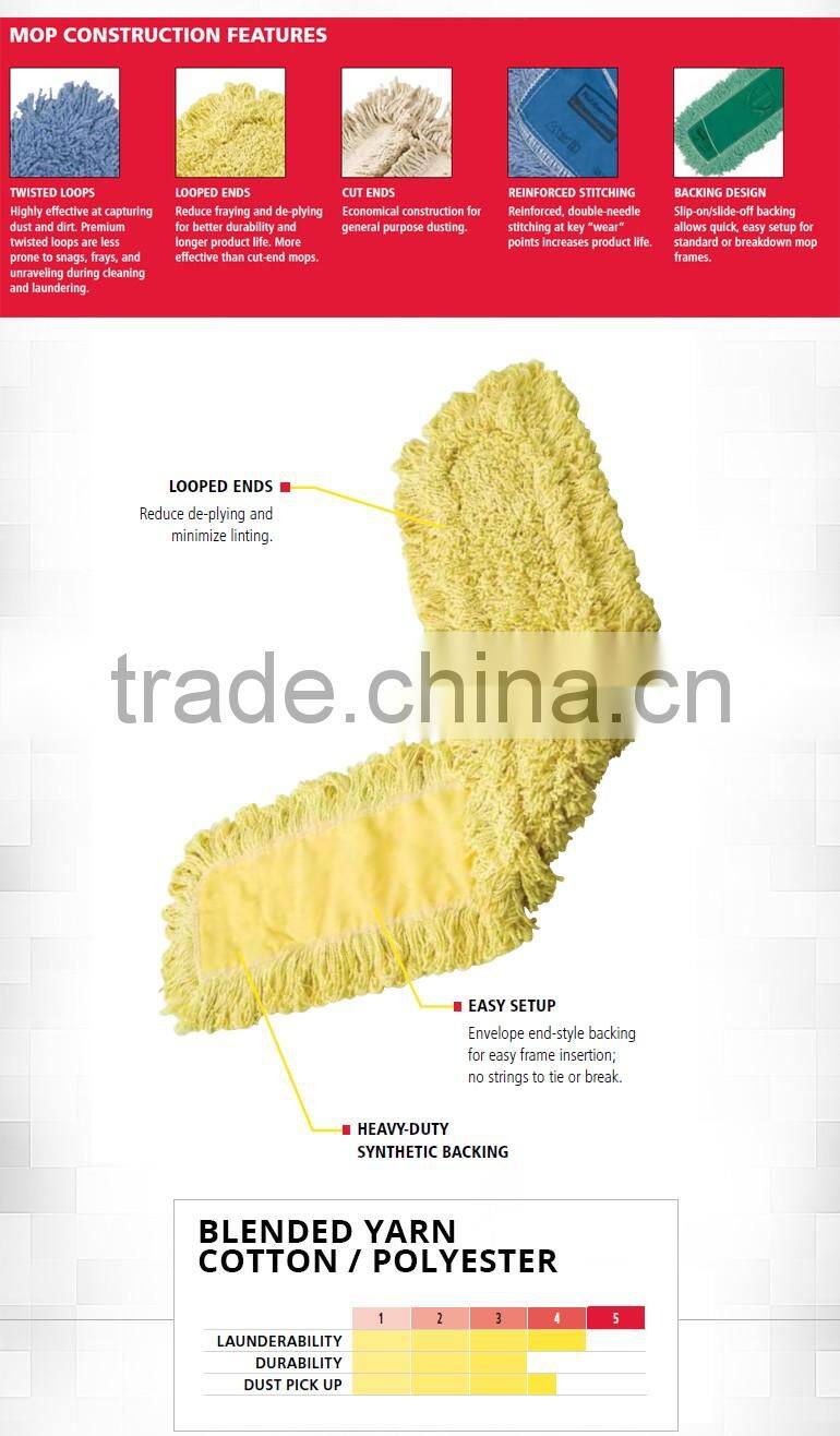 Eco-Friendly Feature and Synthetic Cloth Mop Head Material Mop Head
