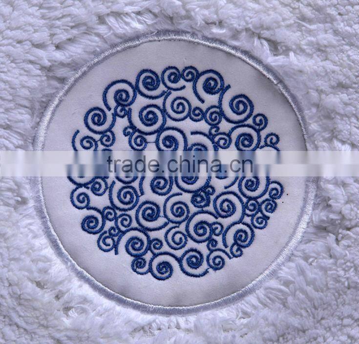 100% cotton long piles plush bath mats