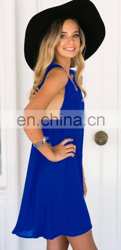 Europe And America Loose And Comfortable Sling One-Piece Dress