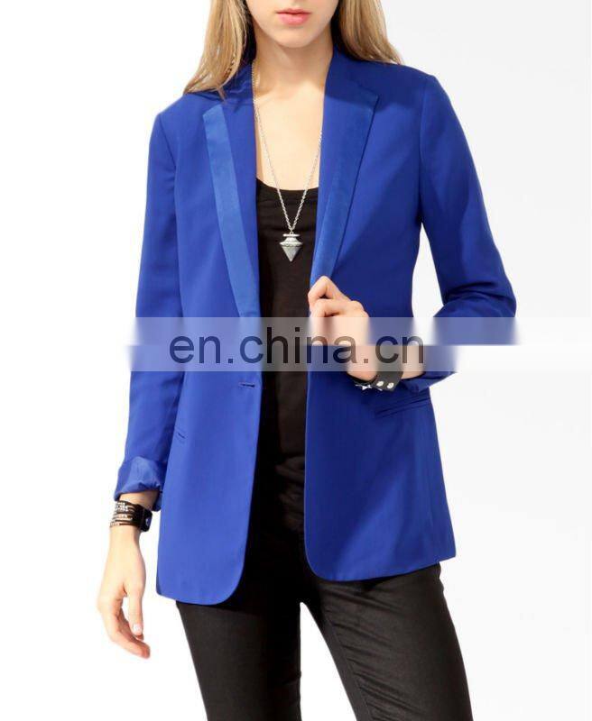 CHEFON Longline Satin Trim Jackets CFB0017