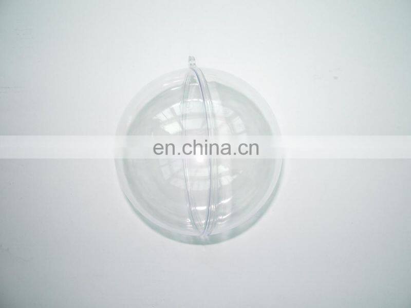 open plastic clear chtistmas balls dia.6cm,8cm and 10cm