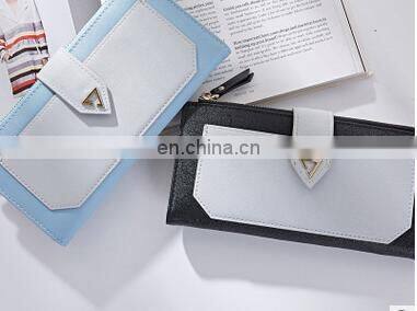 Geometric Mosaic Pattern Multifunction Women Long Purses Iron Hand Rope 1 Mobile Phone Bit Coin Change Card Holder Wallets