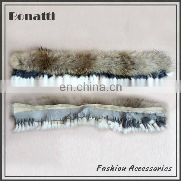 Rabbit fur accessories for winter shoes