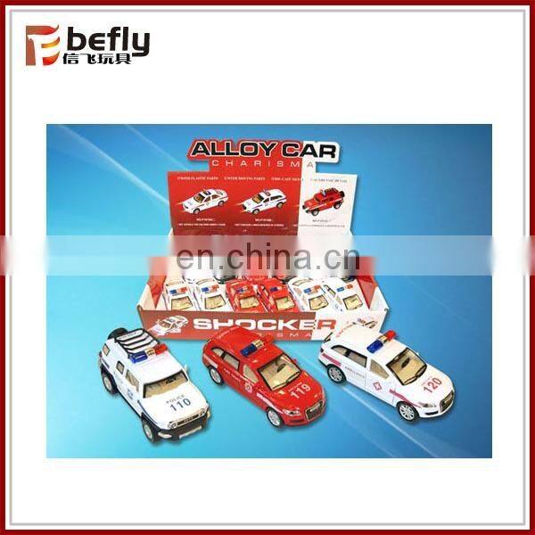 Electric diecast metal model car with light and music