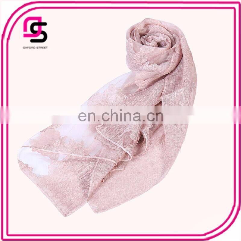 2017 Hot Summer cape exquisite grey embroidered voile shawl and scarf