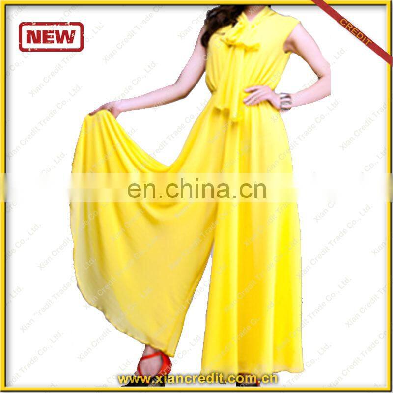 2014 latest fashion long chiffon summer dresses