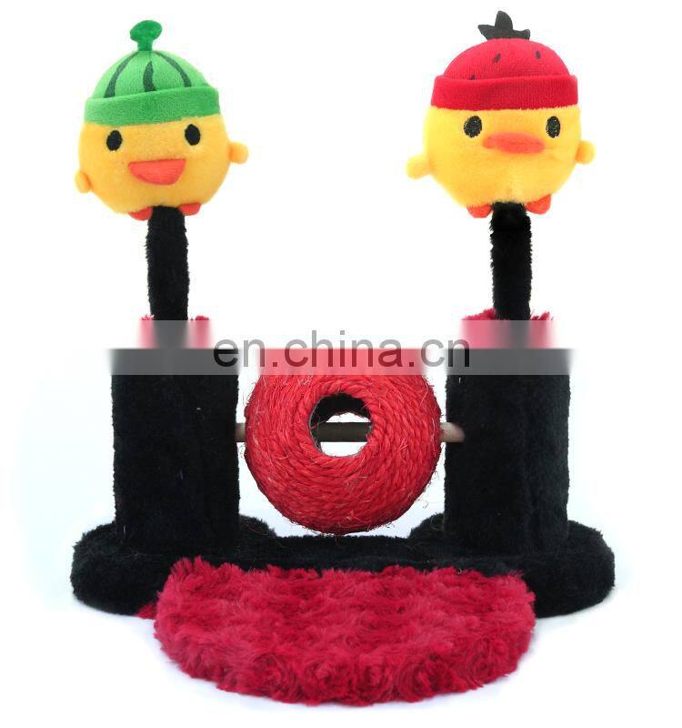2015 New Style Double Upright Ball Cat Scratching