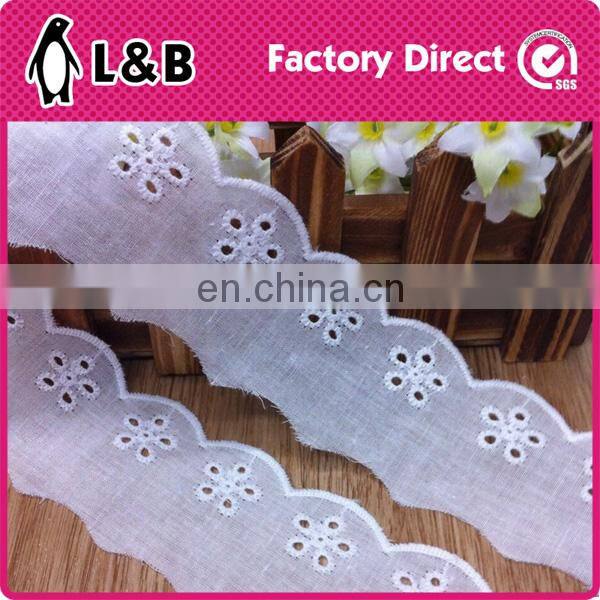 2017 lace embroidered border trims T/C lace