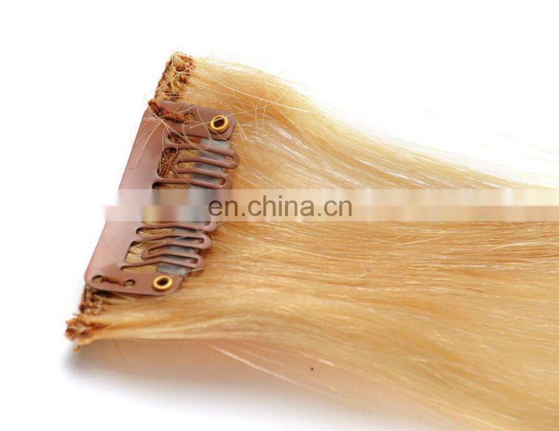 613 Blonde Color Hair Weave Clip In Human Hair Extension Dubai 16 18 20 Inch Peruvian Brazilian Indian Straight Human Hair Weave
