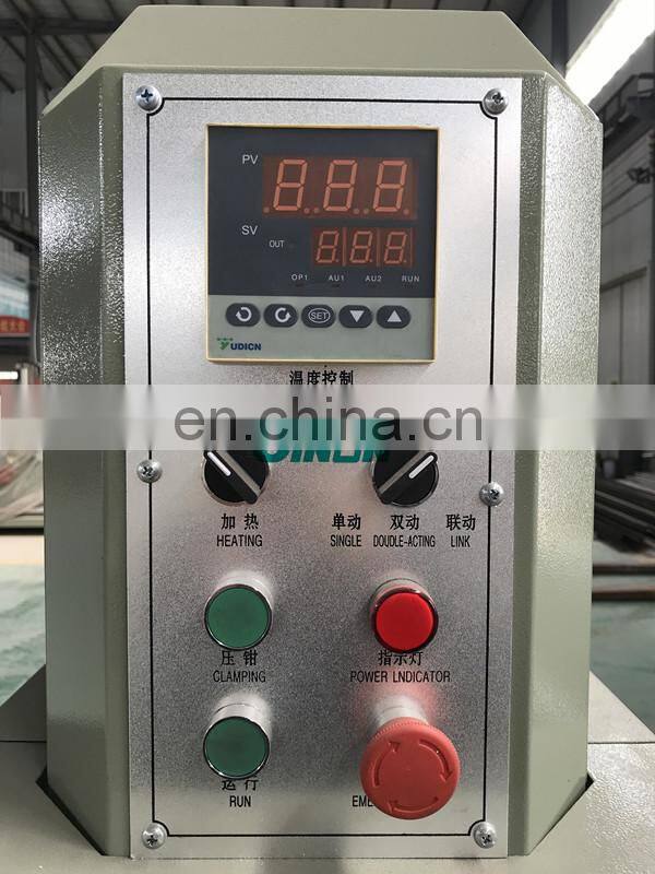 Double Head Wooden Color PVC Window Frame Corner Welding Machine