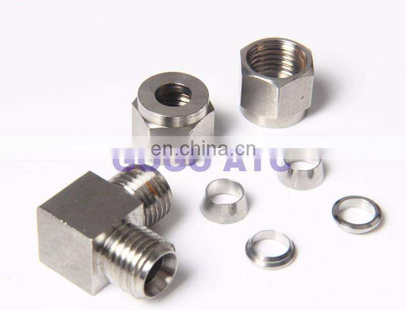 Quick coupler ZG1/4 male thread O.D 6mm hard tube stainless steel elbow connector fitting