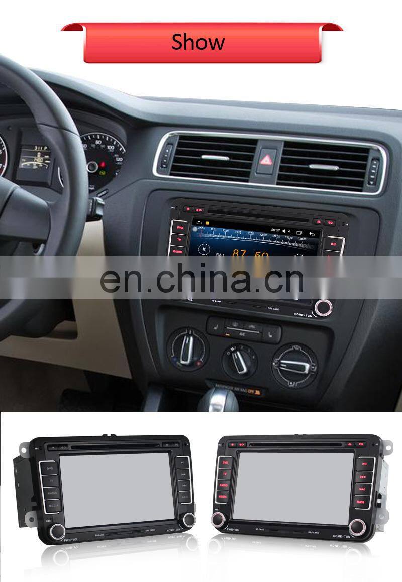7 Inch Android 5.1 digital touch button car Radio GPS Navigation for VW