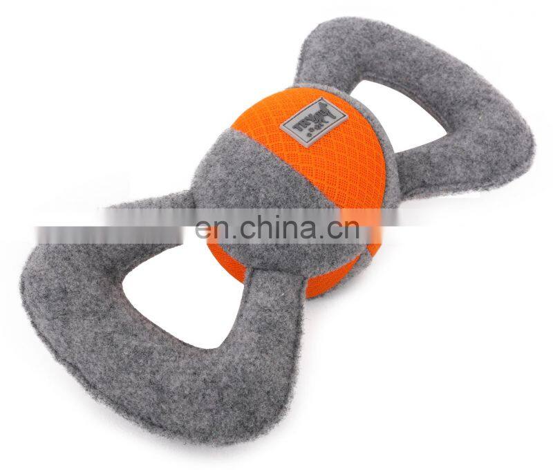 Curved Figure Eight Plush Dog Rope Pet Toy