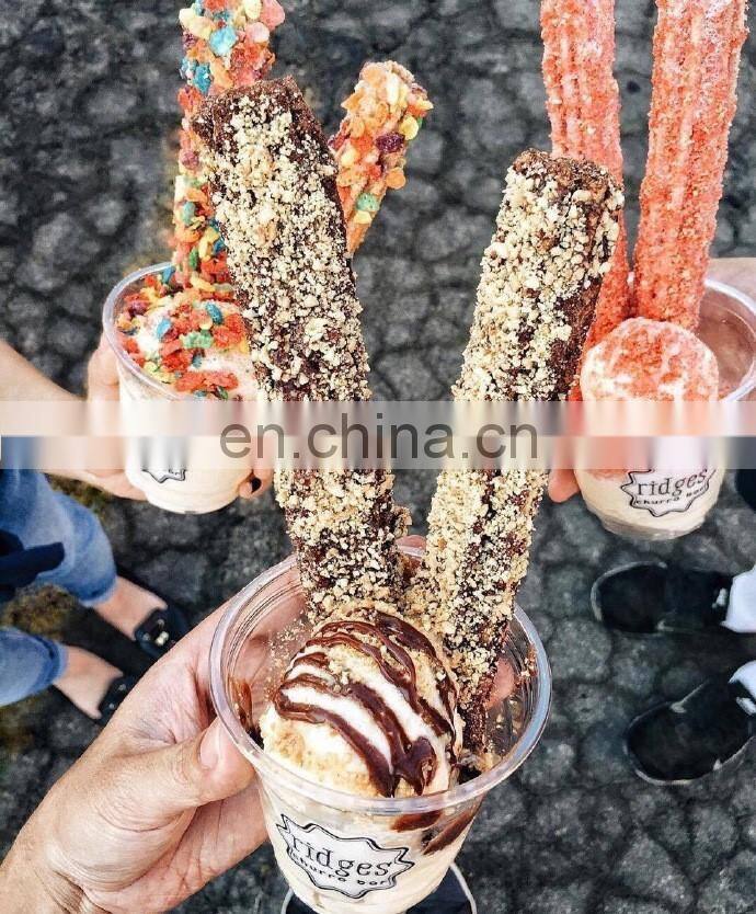 catering equipment industrial used spanish churros maker churros machine with fryer