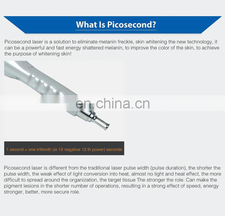 2019 Hot Nd Yag carbon facial laser picosecond tattoo removal machine