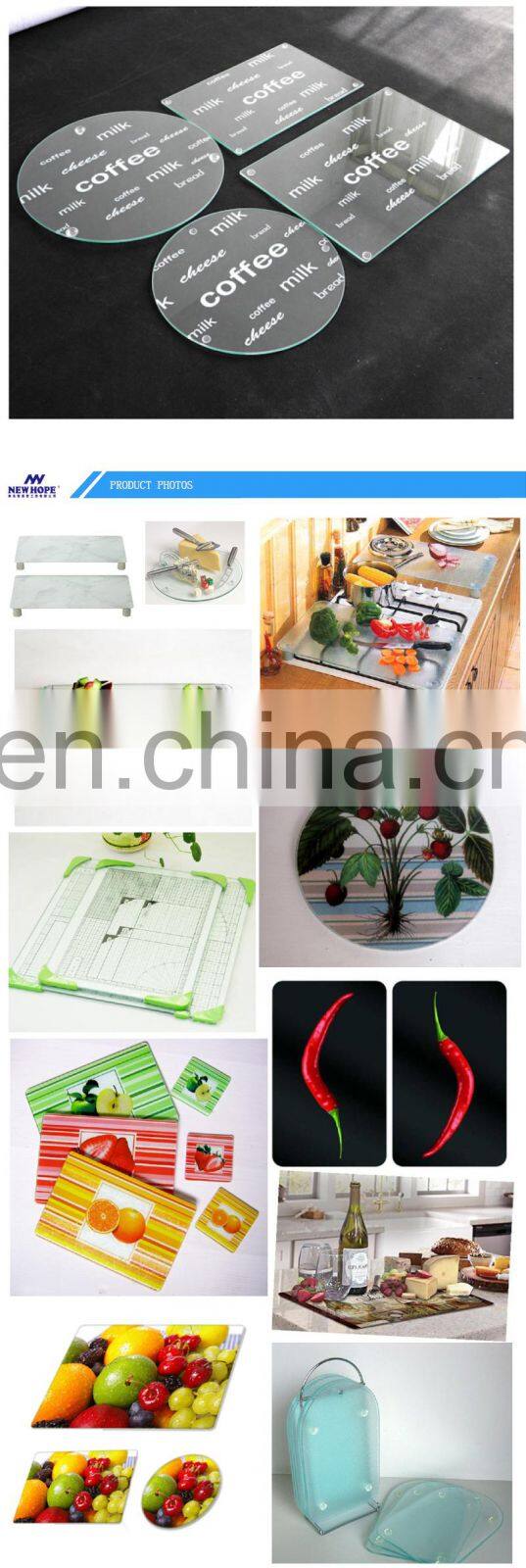 Free sample low price  tempered glass cutting board