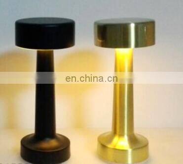 artificial intelligent aluminum decoration dimmable by touch wireless metal table modern lamps