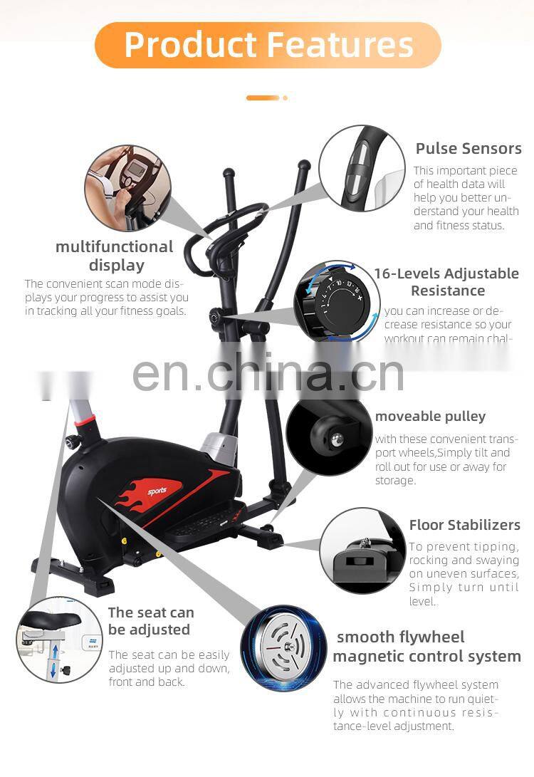 SD-E03 Fast delivery multi-function gym equipment magnetic elliptical cross trainer machine