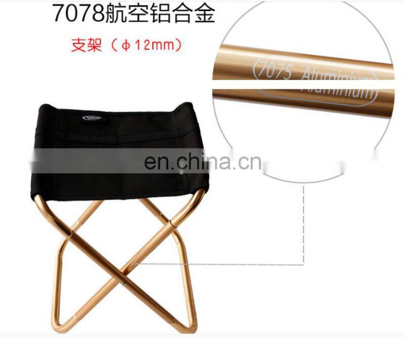 Aluminum alloy lightweight Outdoor foldable mini  portable camping chair