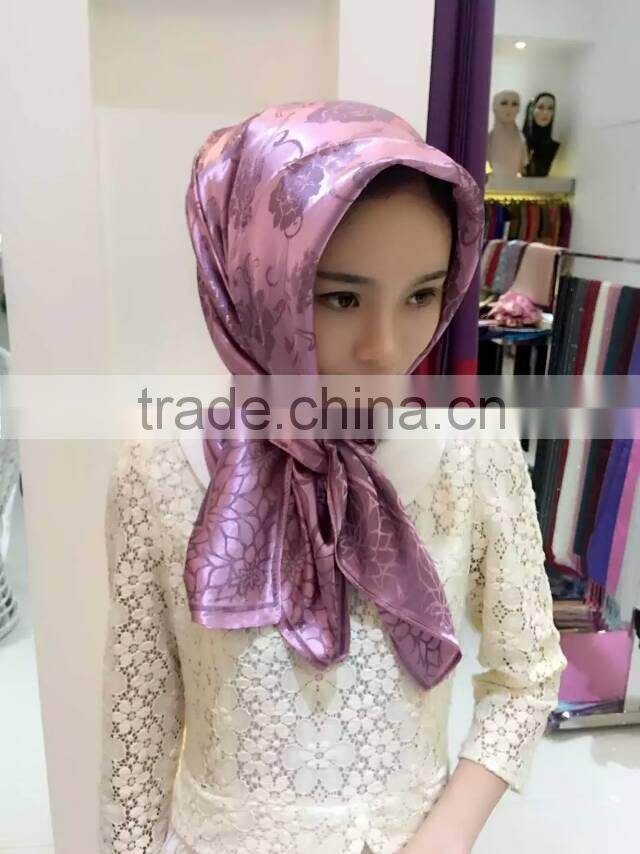 latest design high quality islamic square scarfs muslem headscarf shawl