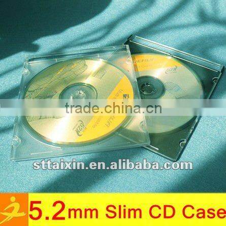 empty plastic PS cute color standard cd case
