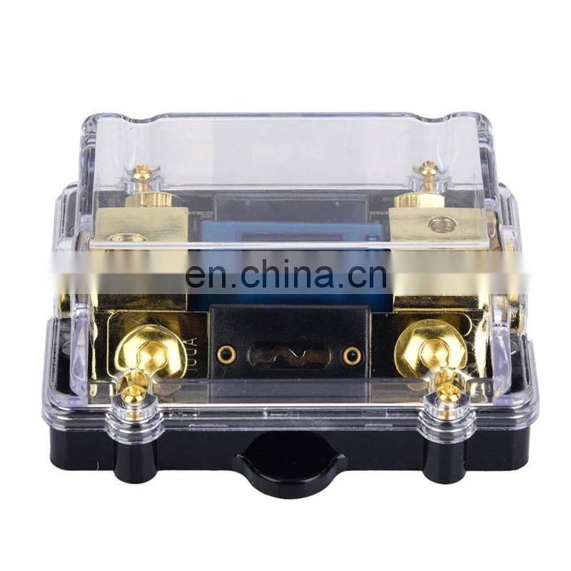 LED Car Audio Distribution Fuse Block Stereo Power Fuse Holder Box With 100A Fuse