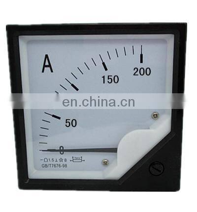 DC 0-50A 0-2A 3A 200A Analog Panel Ammeter AMP Ampere Current Meter Gauge 6C2, Measure Tool Panel Analog Ammeter Amperemeter