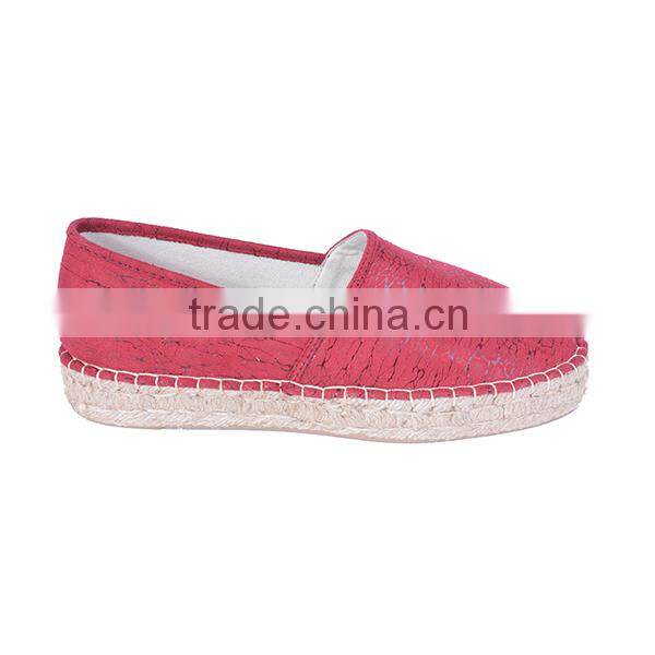 Breathable and comfortable WOMEN CASUAL SHOES with LINEN SOLE