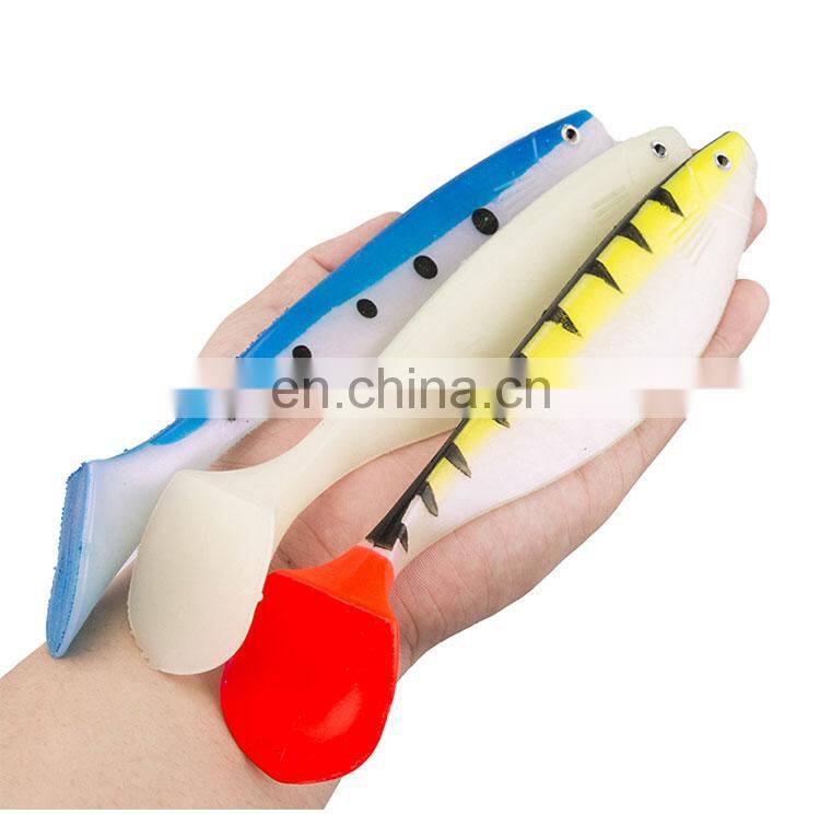 Factory custom soft plastic fishing lures super large soft bait 22.5cm inch simulate big fish Soft Lure for Sea fishing