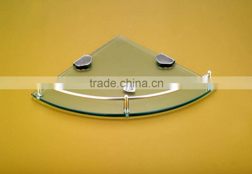 Wesda bathroom accessories set wall mount corner shelf with stainless steel border C006
