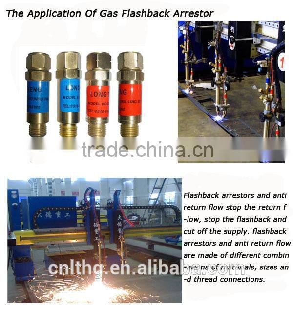 M12 Brass Gas Flashback Arrestor for Cutting Torch of CNC Cutting Machine
