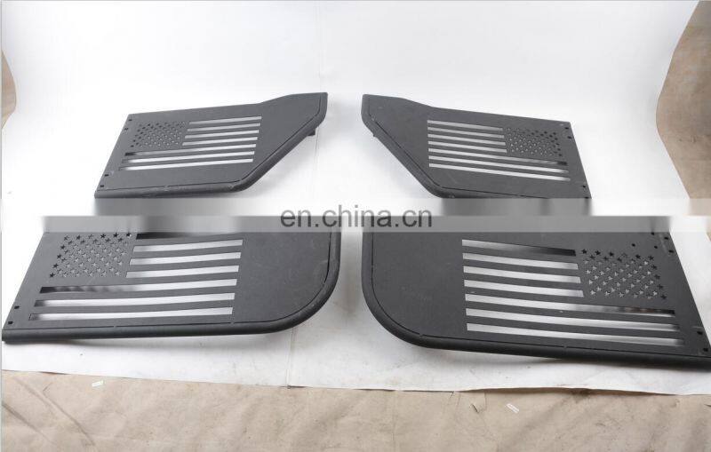 Tubular door with mirror for Jeep Wrangler JK JL half tube door 4x4 accessories