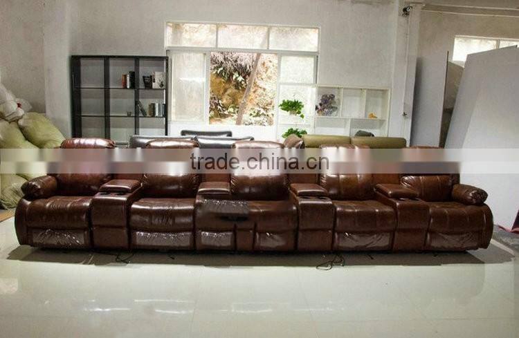 Comfortable Designed Leather Recliner Luxury Furniture Living Room Sofa
