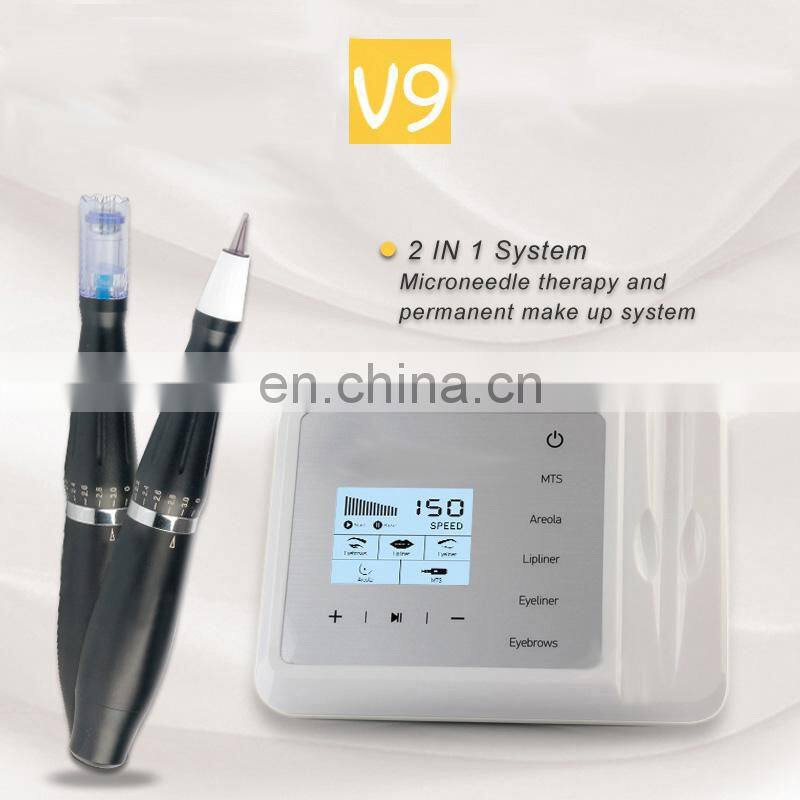 Sales Hot sale digital Tattoo Machine MTS/PMU Semi Permanent Makeup machine for Eyebrow Lip Beauty Artmex V9 microblading