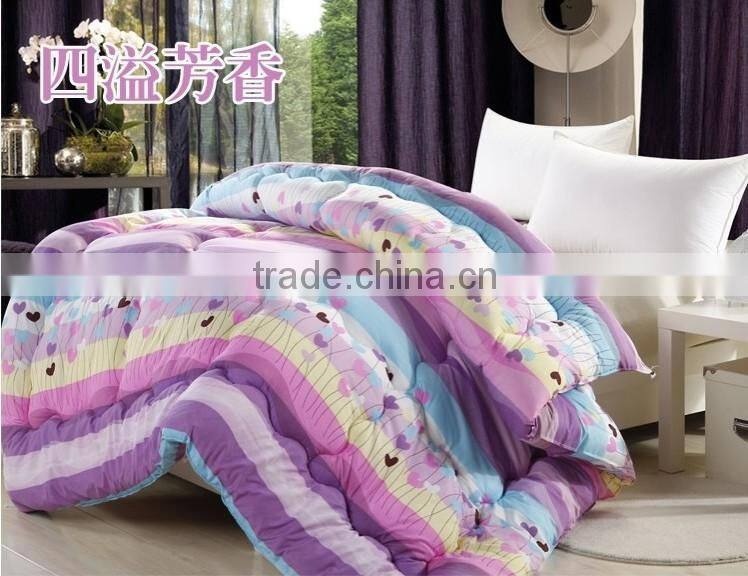 Winter warm colorful cheap best patchwork quilt bedding set / comforter