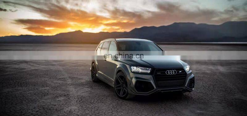 Runde Carbon Fiber Or FRP Material For ABT Style Audi Q7 Body Kit Front Bumper Rear Bumper Side Skirt Wheel Eyebrow 2016-2019